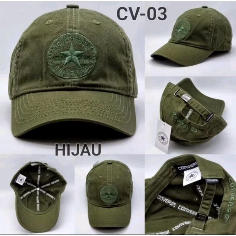 topi baseball import Converse bordir cualiti original pria/wanita X ready