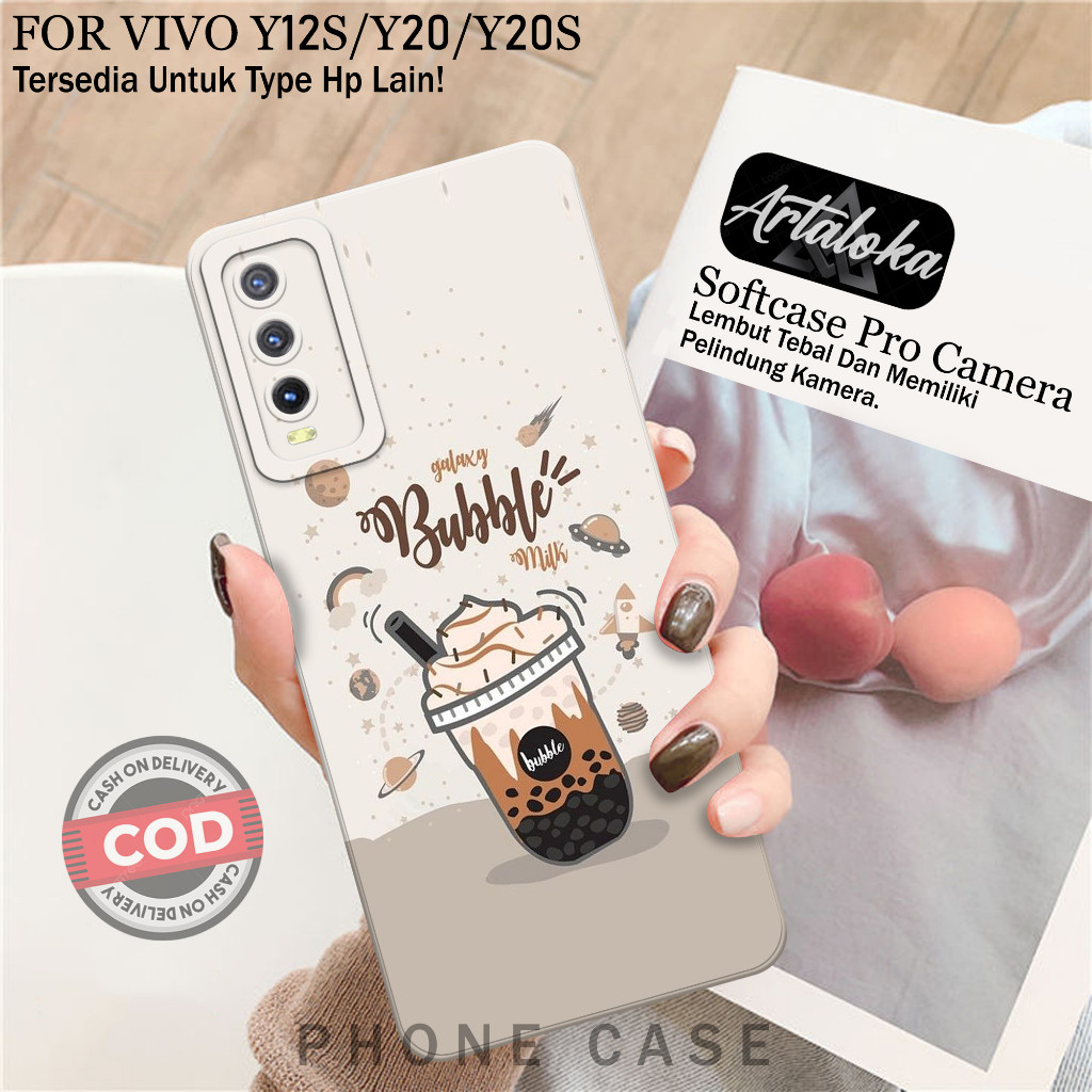 Case Hp VIVO Y20/Y12S/Y20S Terbaru - Softcase Protect Camera - Silicon Tpu Softcase VIVO Y20/Y12S/Y2