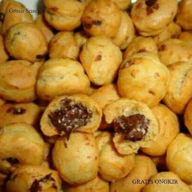 

NEW PROMO Sale kue soes kering isi coklat 1 kg sus coklat kering kiloan