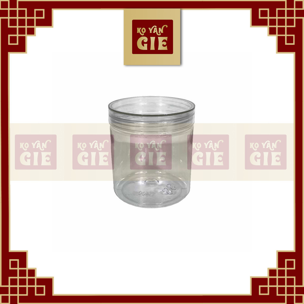 Toples Silinder Premium 500ml PET Tutup Bening - Toples Plastik Bening Kualitas Tinggi