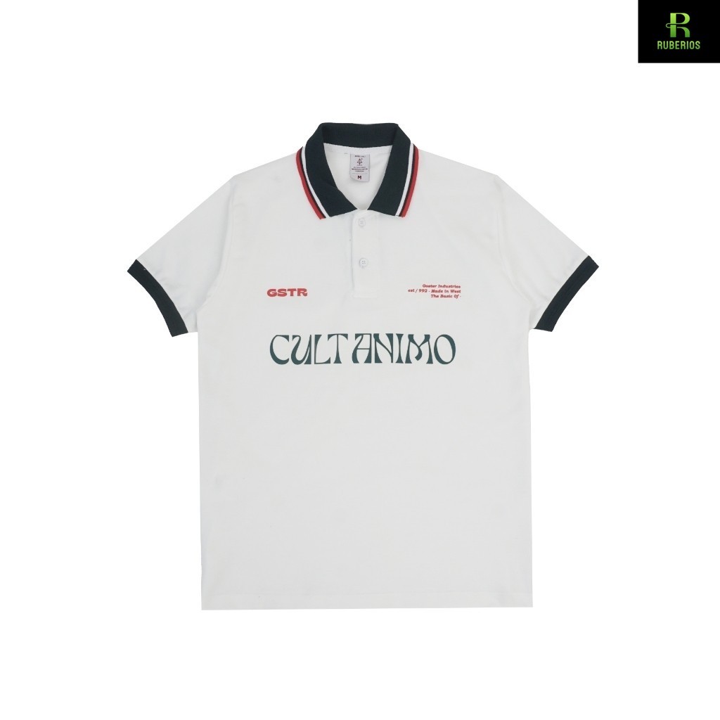 Goster Polo Shirt - Emerald Off White Green