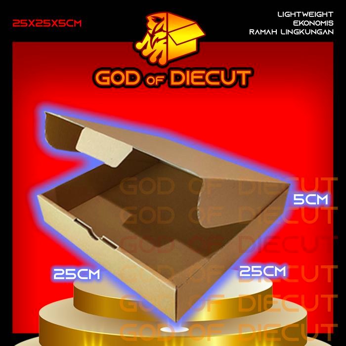 

KARDUS DIECUT 25x25x5 CM - Karton Kotak Packaging Packing Box Pizza