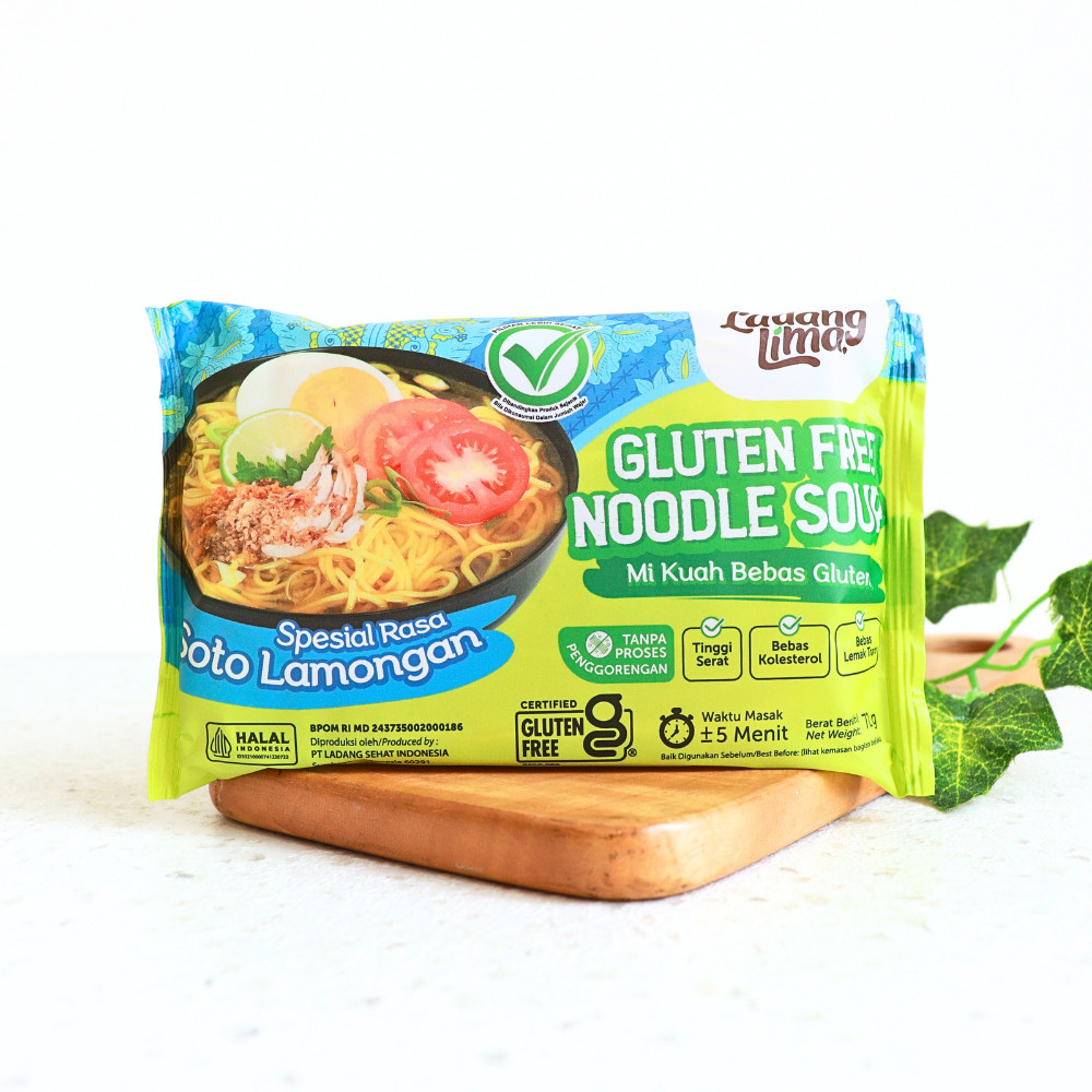 

Mie Kuah Rasa Soto Lamongan gluten free instant noodle - LADANG LIMA
