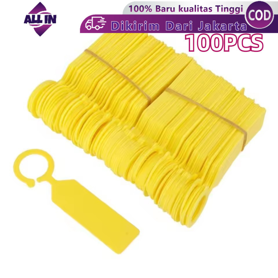 

100pcs Label Tanaman Waterproof Label Tag Tanaman Warna kuning Name Tag Pohon Label Tanaman NKT