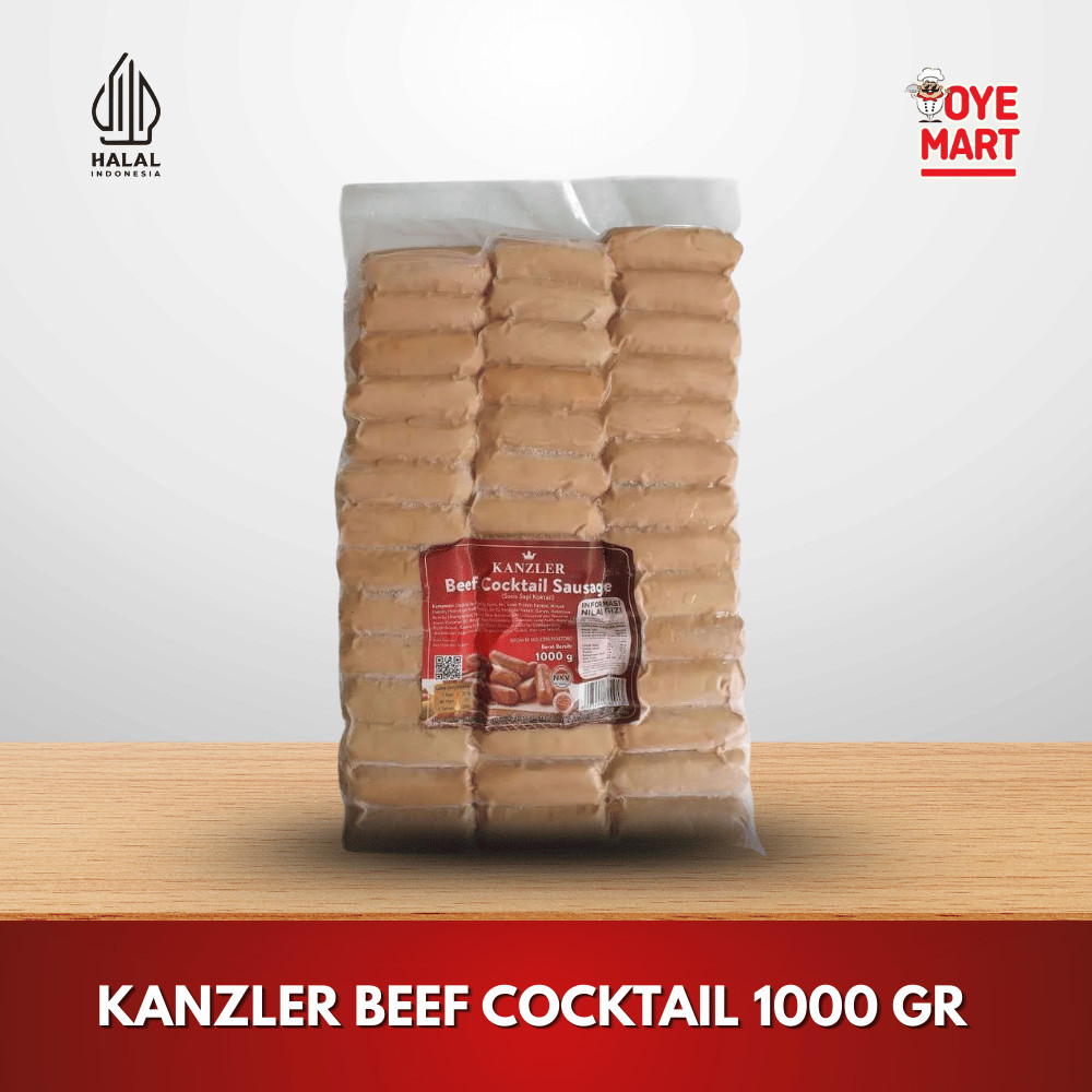 

KANZLER BEEF COCKTAIL SAUSAGES 1KG SOSIS SAPI