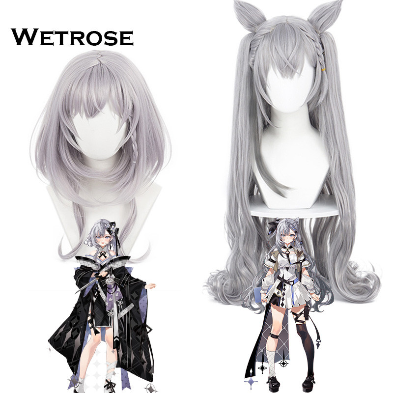 【Wetrose】 Hololive Vtuber Vestia Zeta Kimono Kostum Cosplay Wig Vestia Zeta Wanita