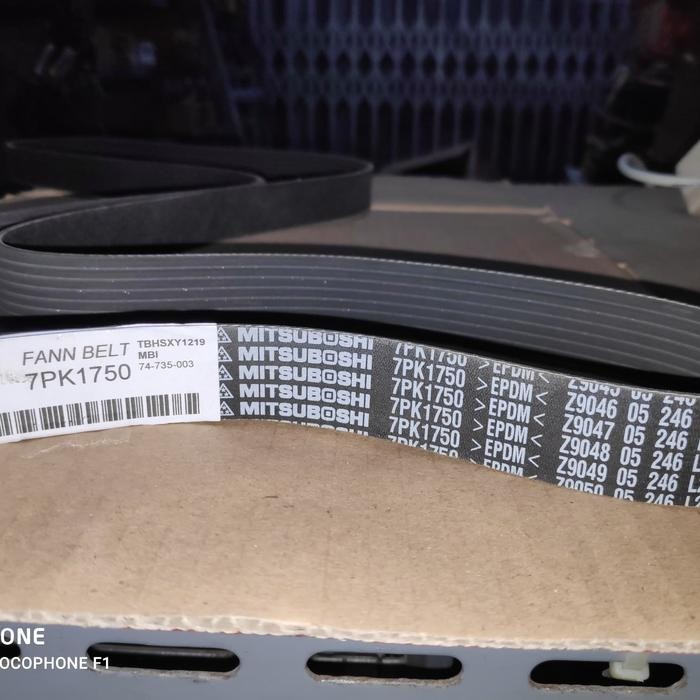 STOK BARU MITSUBOSHI Fan belt 7PK1750 EPDM tali kipas fanbelt 7PK 1750