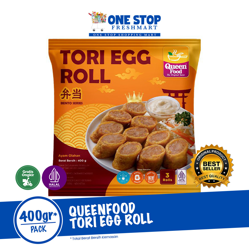 

QUEENFOOD TORI EGG ROLL 400GR / QUEEN FOOD TORI EGG ROLL 400GR