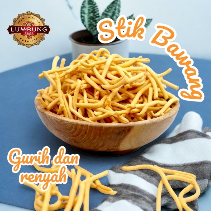 

Camilan Snack Stick Bawang Gurih Renyah 250G Bikin Nagih