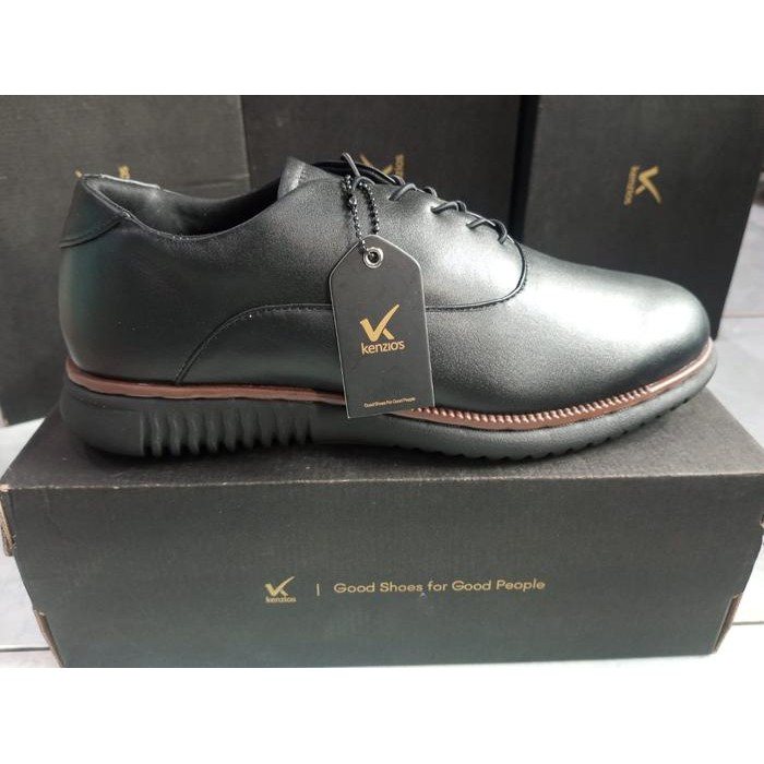 Kenzio's Sepatu Formal Original Brand Lokal - Black London