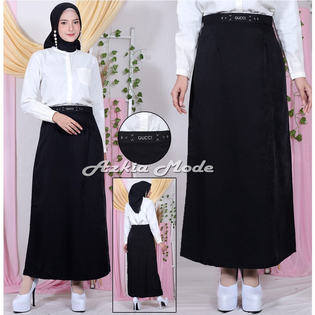 Promo Termurah Rok Span Panjang - Rok Line A - Rok Span - Rok Kerja Wanita - Rok A - Rok Santri - Ro