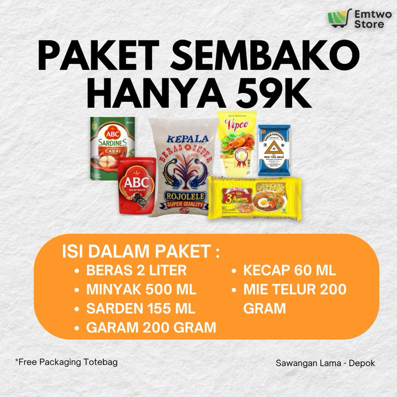 

Paket Sembako Hemat - Packing ToteBag