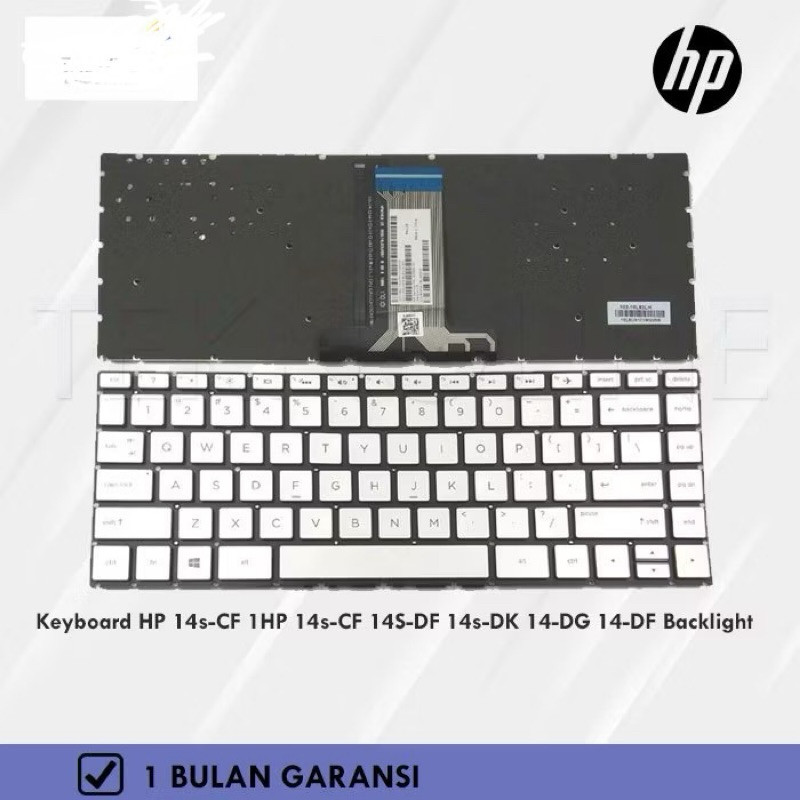 Keyboard HP Pavilion 14-CF HP 14s-CF 14S-DK 14S-DF 14-DF 14-DK 14-DG Backlight Terlaris