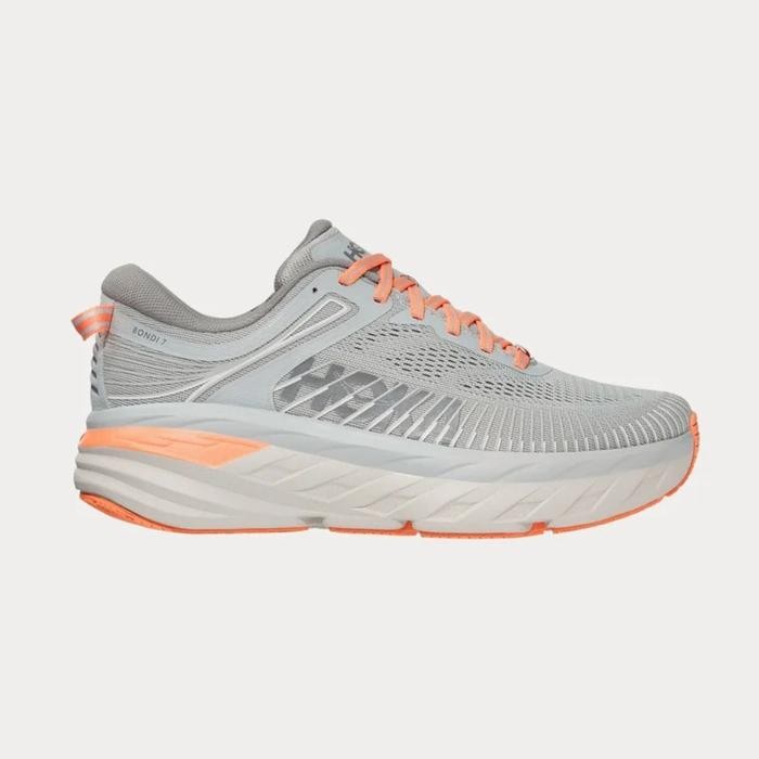 Hoka One One Bondi 7 / Harbor Mist Sharkskin / Running Shoes Women's