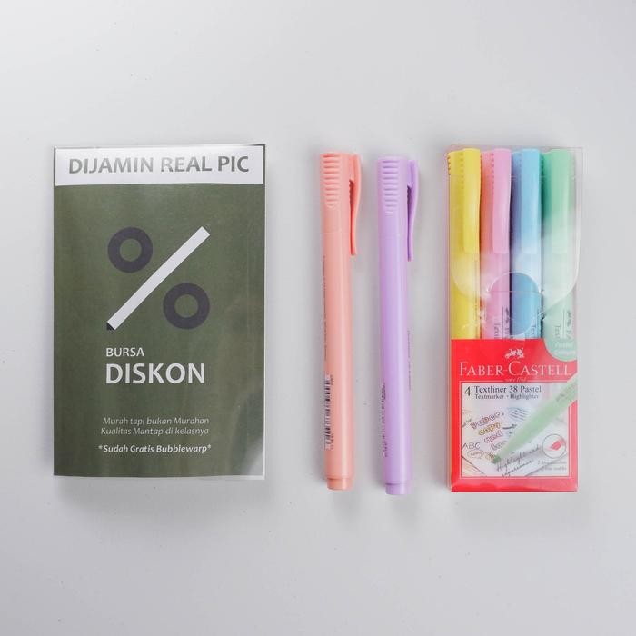 

Faber Castell Textliner 38 Warna Pastel Textmarker Highlighter Cantik