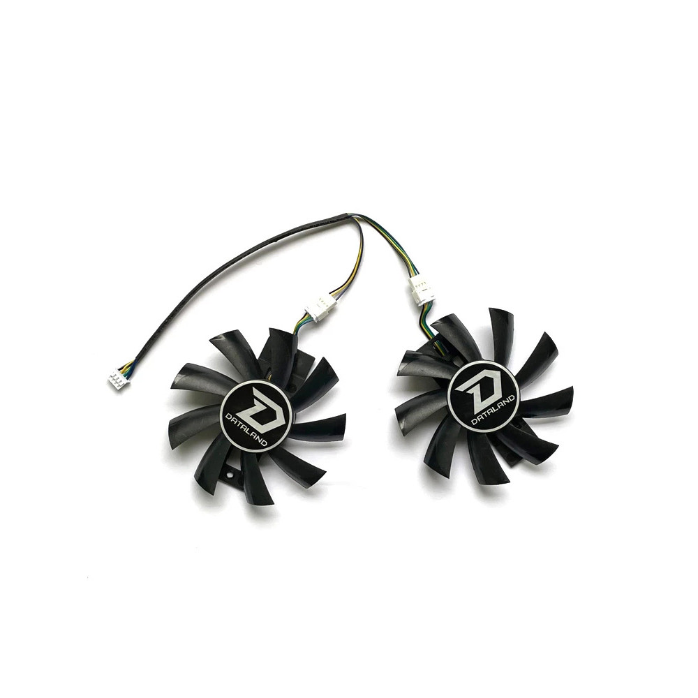 2 Pack GA92B2U 85mm 4PIN Rx 570 Gpu Fan for Dataland Rx 560 Xt RX570 Rx 580 Powercolor Radeon reed D