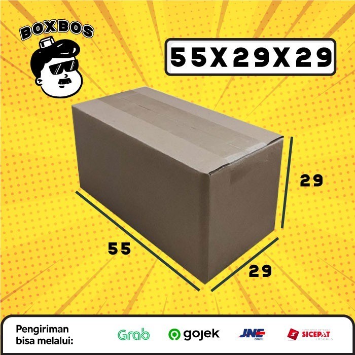 

KARDUS BOX uk 55x29x29 CM Kotak Packaging Corrugated SHEET POLOS