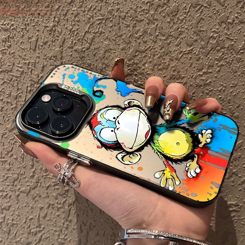 ABC CASE Kasus telepon IMD Colorful Monkey 15 15 Pro 15 Pro Max 15 Plus 11 11 Pro Max 7 Plus 12 12 P