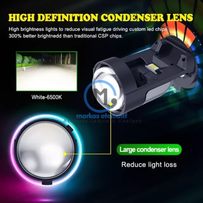 Projie Led / Mini Projector Led RTD M01B H4 / RTD M01B Led Original
