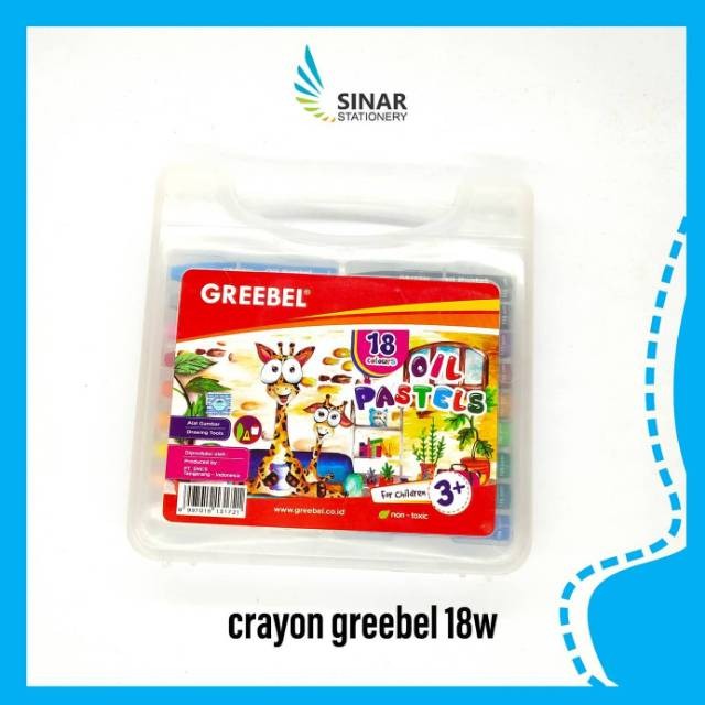 

(SN.ATK) Crayon / Krayon Greebel 18 Warna