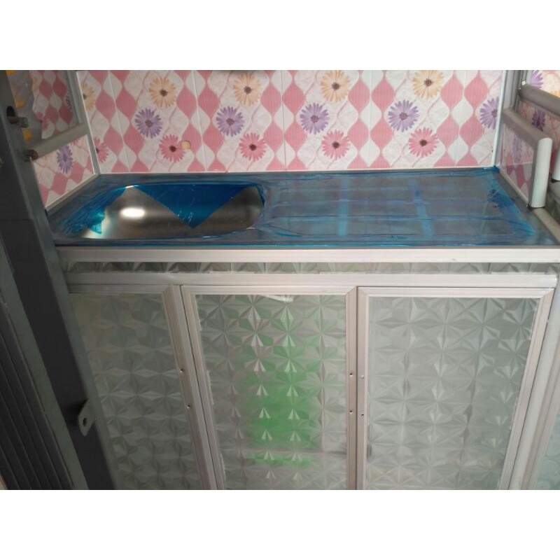 BAGUS RAPI WASTAFEL 3PT (RAK KERAMIK)*/RAK PIRING KERAMIK 3 PINTU DENGAN WASTAPEL