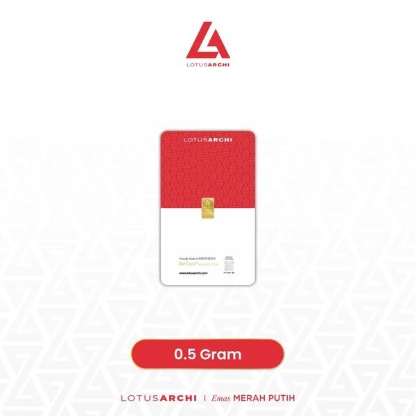 Lotus Archi Emas 0.5 Gram dengan Certieye Baru