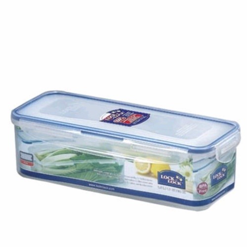 Lock n Lock Rectangular Food Container 1.6L with Tray HPL843 Tempat Penyimpanan Makanan dengan Sarin