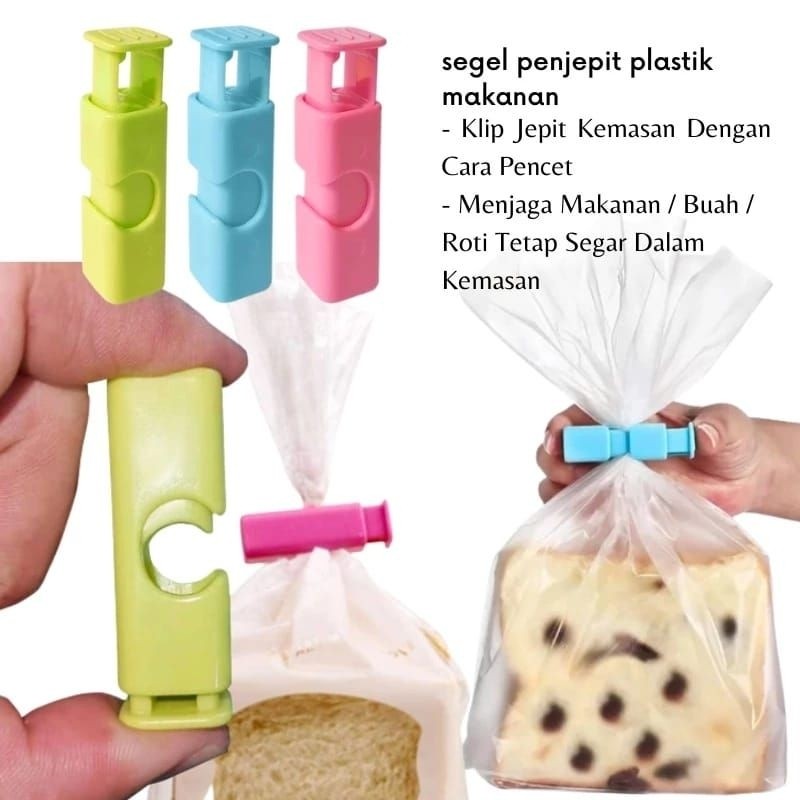 klip plastik pencet penjepit plastik makanan klip snack makanan plastik klip