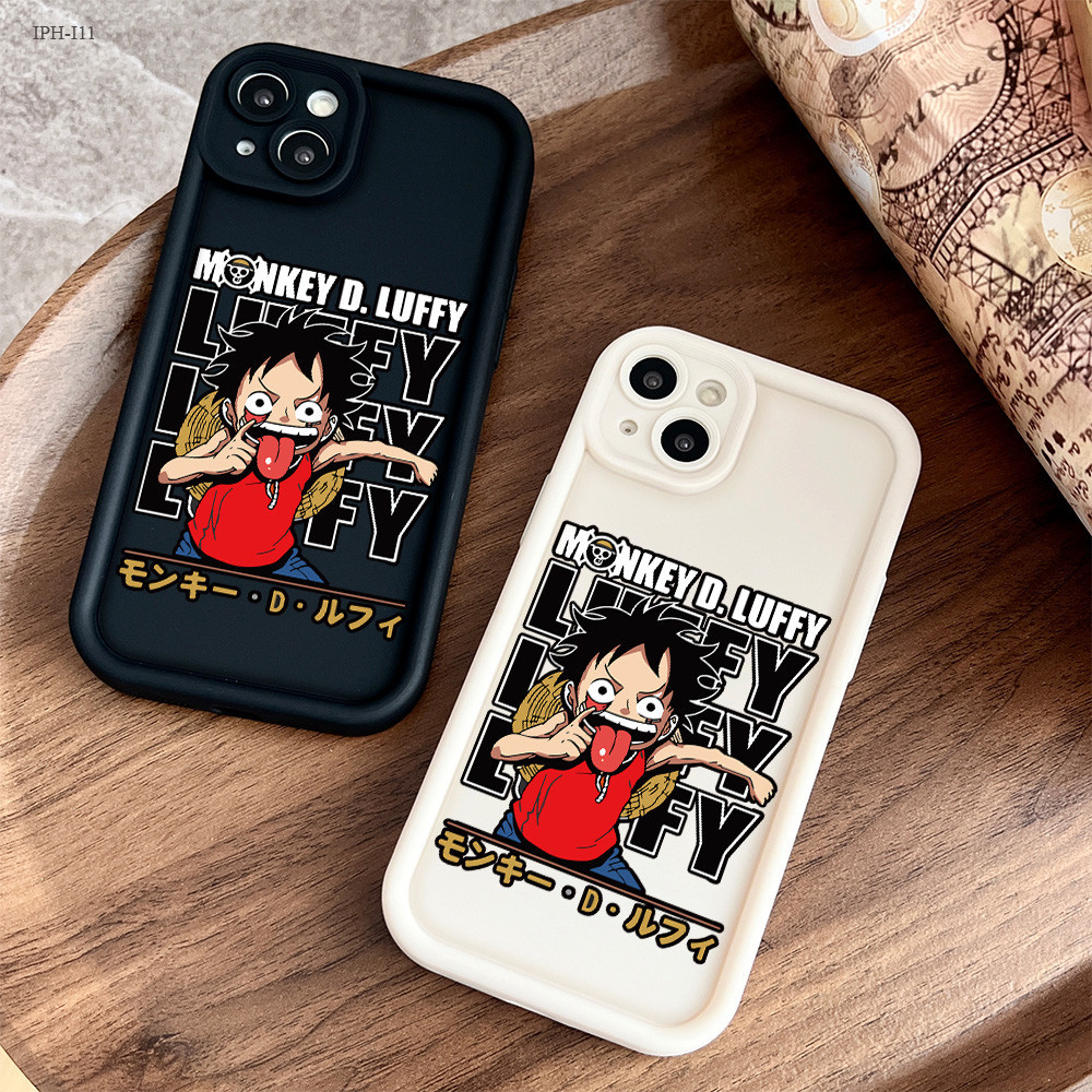 PUFFYCASE IPhone 13 11 7 8 6 6S X XS XR SE Pro Max Plus 2020 2022 Soft Case One Piece Anime Luffy Si