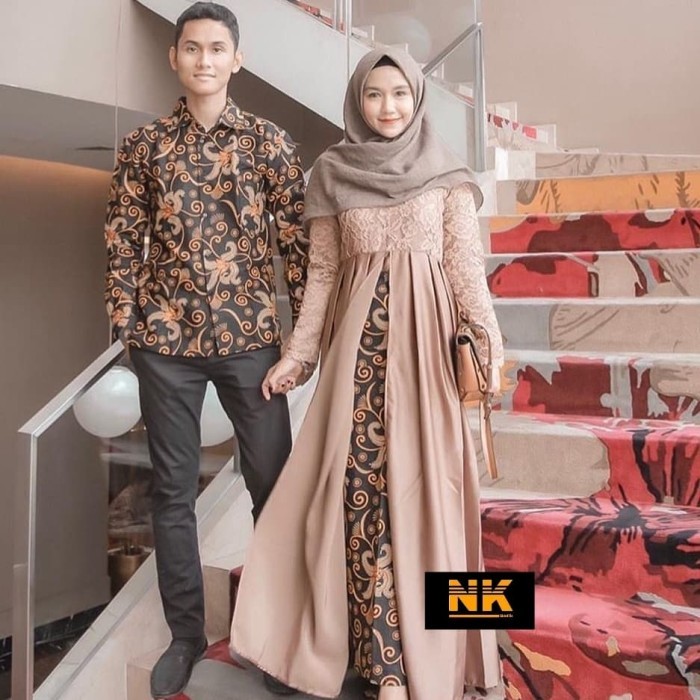✔WY.SY✔ - PROMO NK BATIK COUPLE BRUKAT BATIK KEMEJA COWO BAJU KONDANGAN GAMIS BRUKAT - gamis, Custom