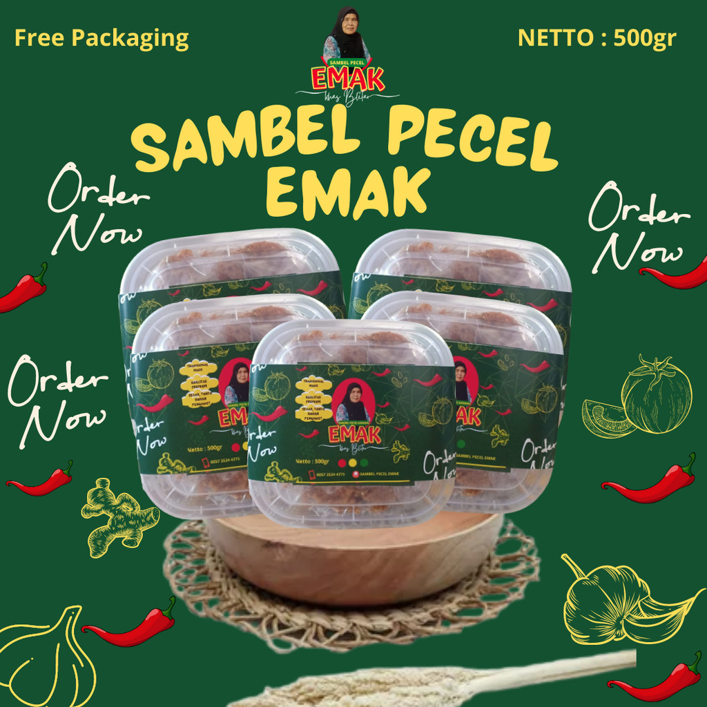 

FJM-02 Sambel Pecel Sangrai " EMAK " Khas Blitar 500gr ___