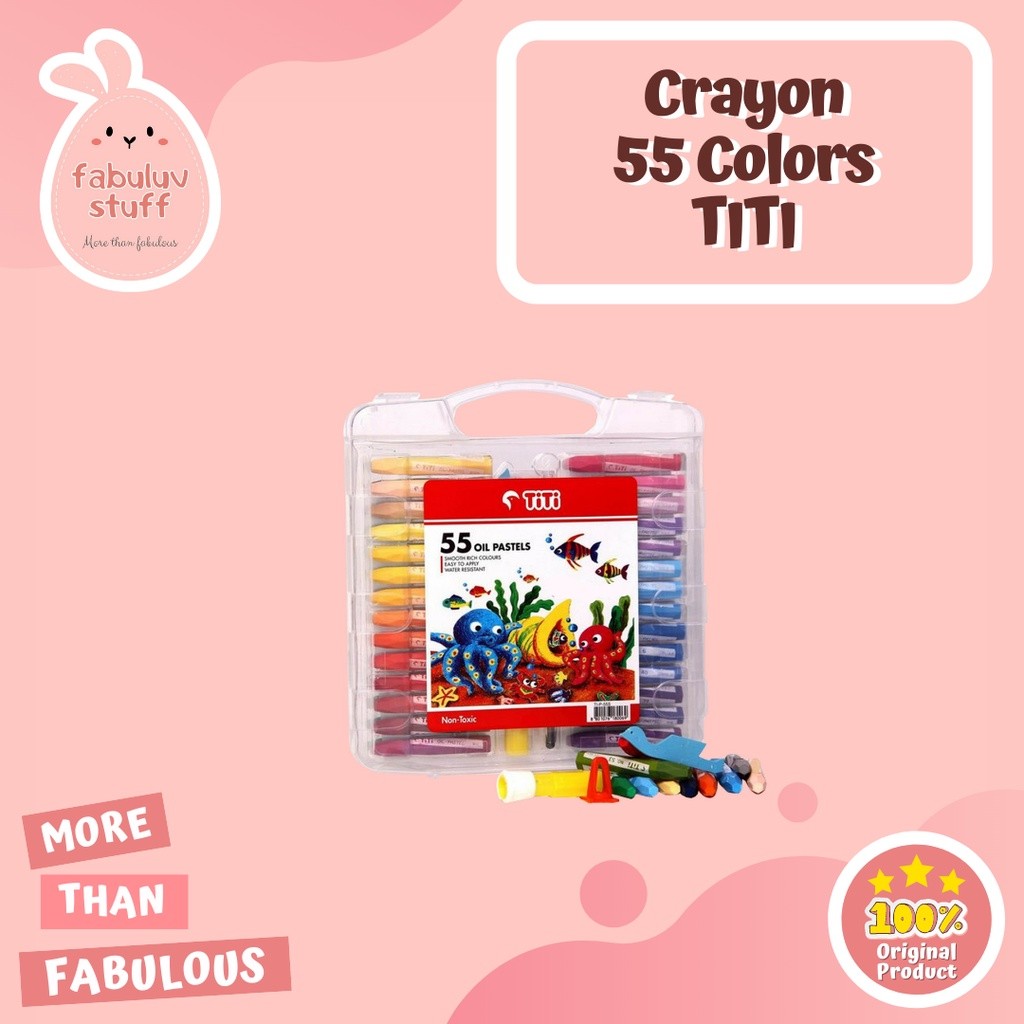

ATK ~ Krayon Titi Isi 55 / Krayon Warna Original / Oil Pastel 55 Colors