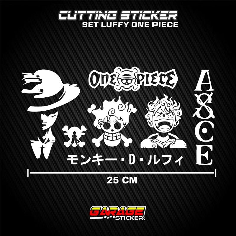 Stiker Pack Luffy Cutting Sticker 1 Set One Piece Lufi