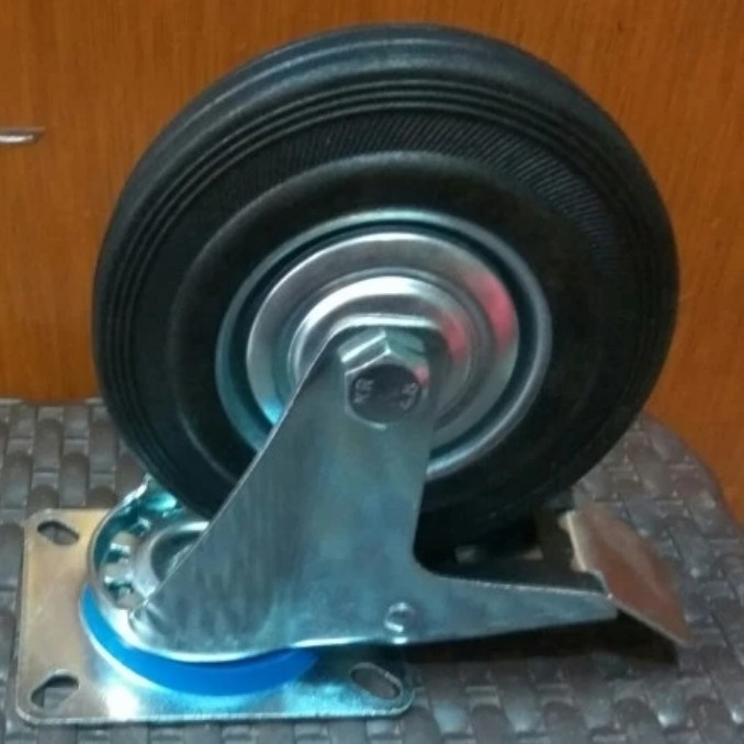 Roda Karet 5 inch Rem