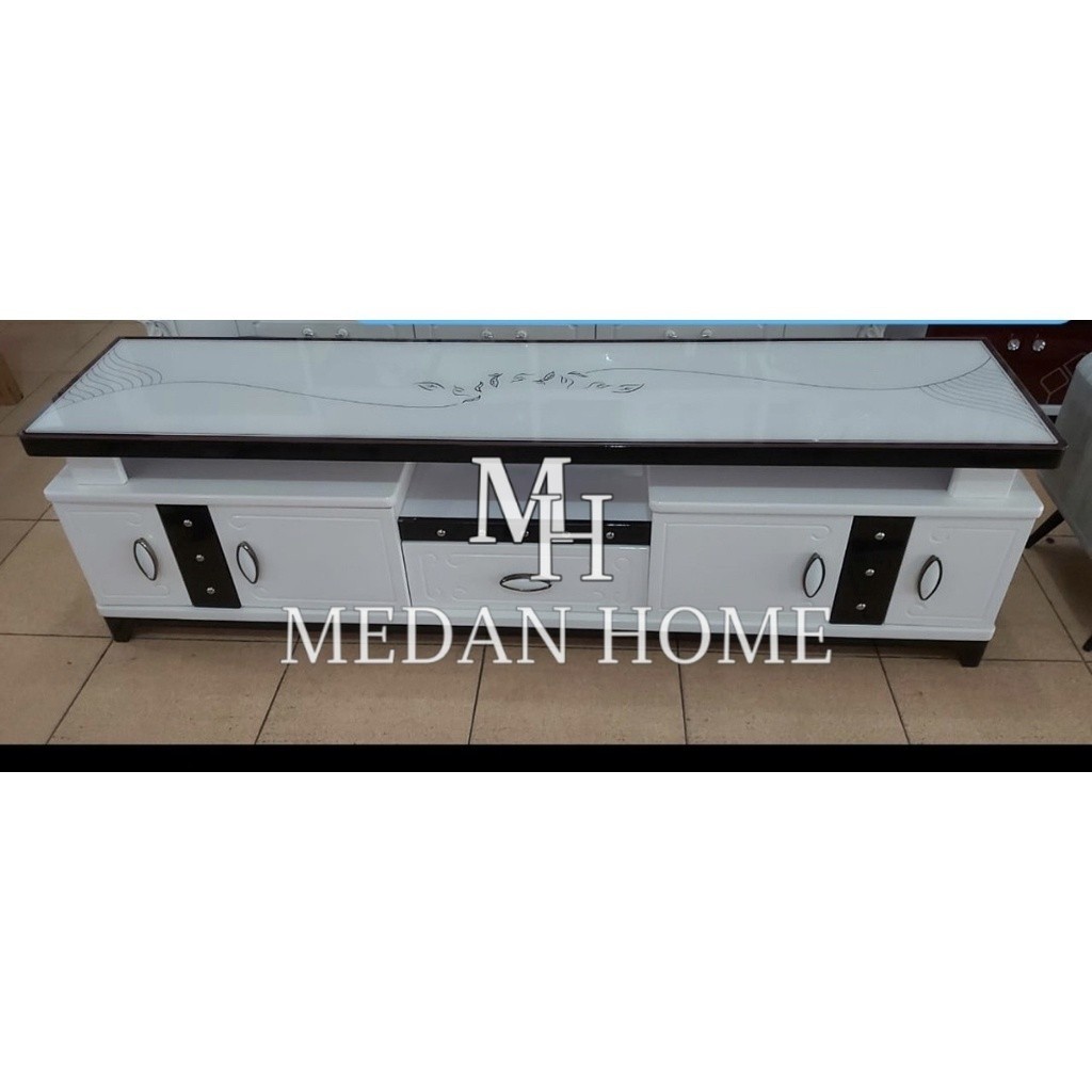 [RUMAHMEBEL88} PROMO Meja tv import kaca tempered tebal