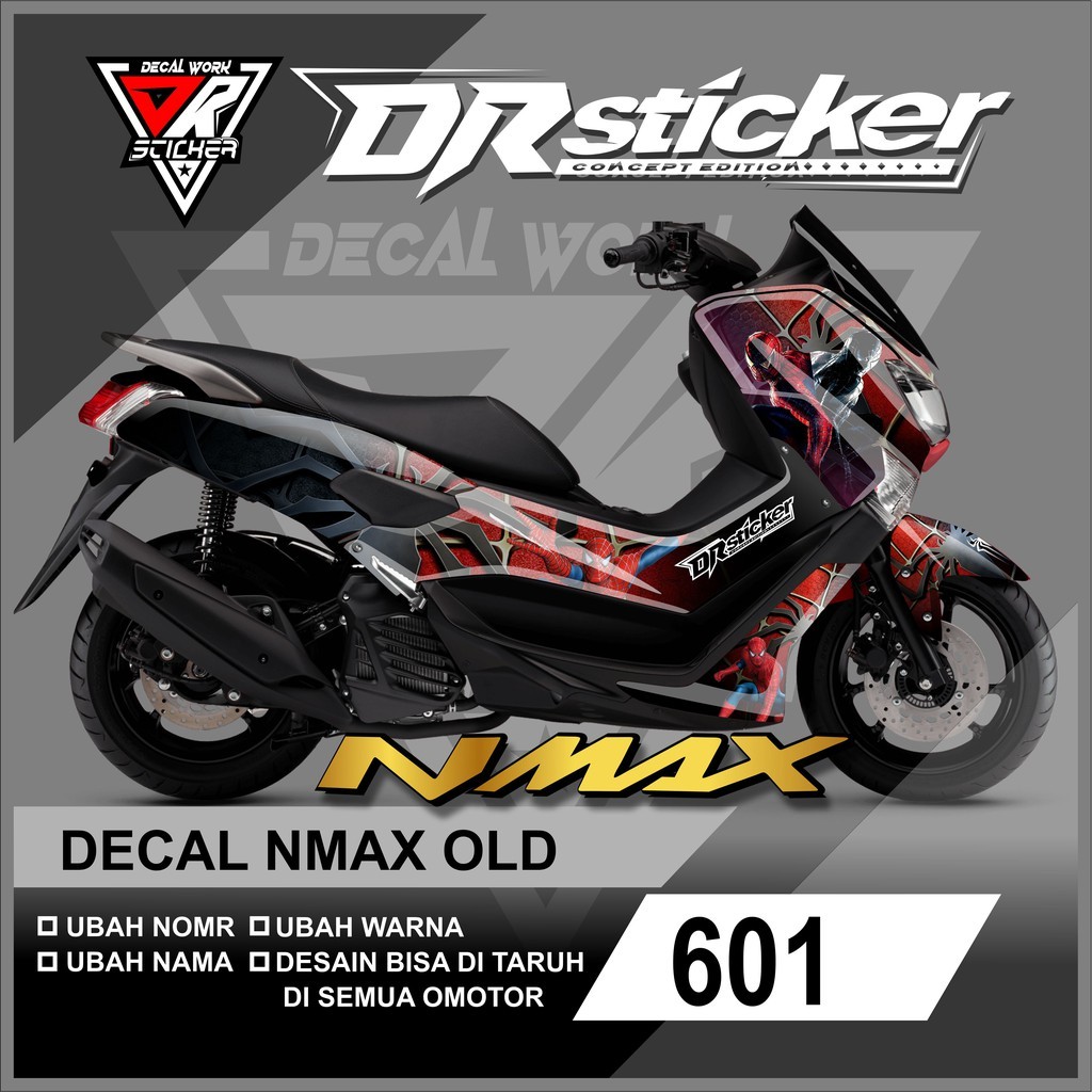 Decal Full Body NMAX Lama - Decal NMax Old Spiderman