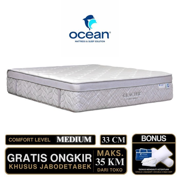 Kasur Springbed Ocean Glacier Natural Latex 160x200 - KASUR AJA