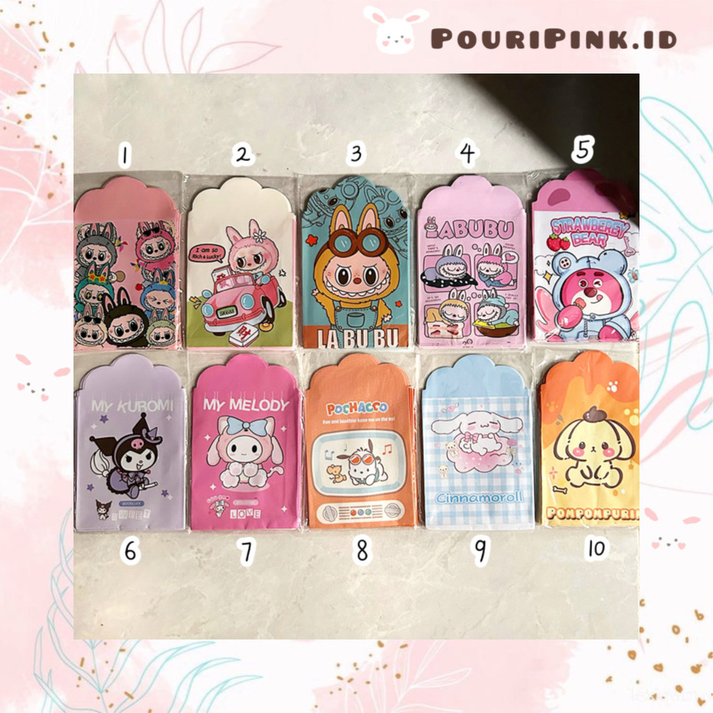 

Amplop Netral Karakter Labubuu Monster Sanrioo Lotsoo isi 10 pcs Ukuran S Ulang Tahun Ultah Anak Thr Lucu Atk Banjar Martapura Mtp PouriPink.id