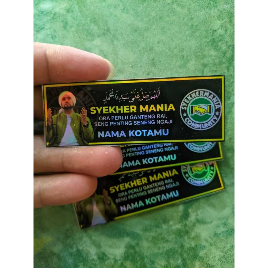 

Cetak Kilat - (Minimal BELI 10 pcs) Stiker Syekhermania Garis Tepi Kuning, Bisa Custom Pake Desain Sendiri