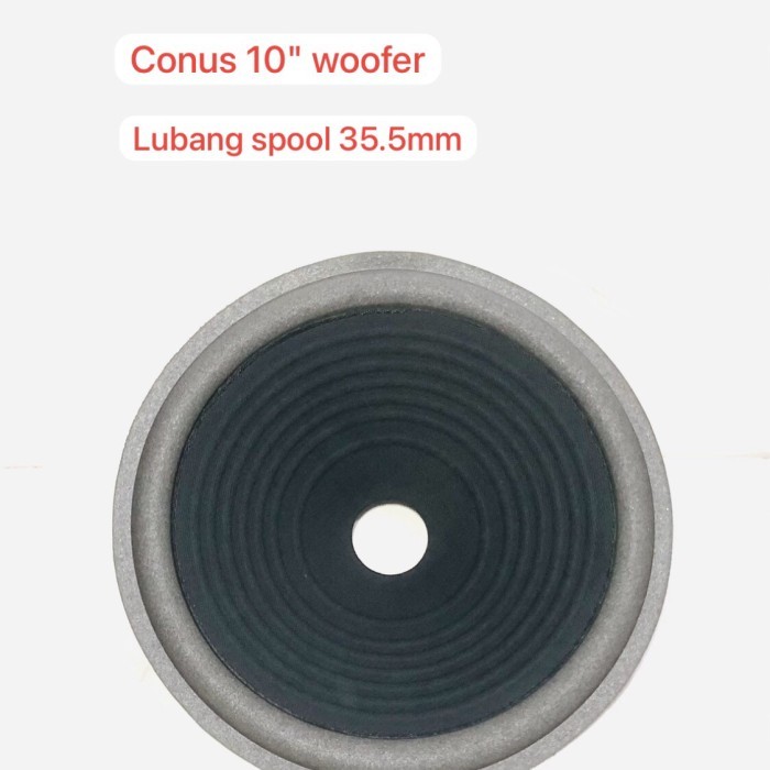 Daun Speaker Conus Speaker 10 inch Woofer Lubang Besar