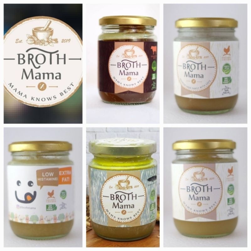 

BROTHMAMA - Homemade Premium BONEBROTH/Baby Chicken/Gabus/Grassfed Beef/Oridan Chicken Mild
