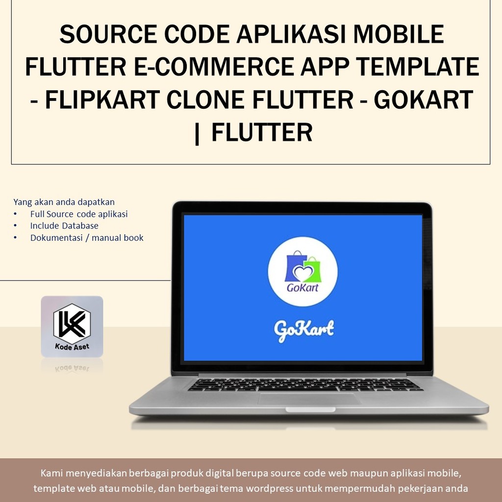 SOURCE CODE APLIKASI MOBILE FLUTTER E-COMMERCE APP TEMPLATE - FLIPKART CLONE FLUTTER - GOKART | FLUT