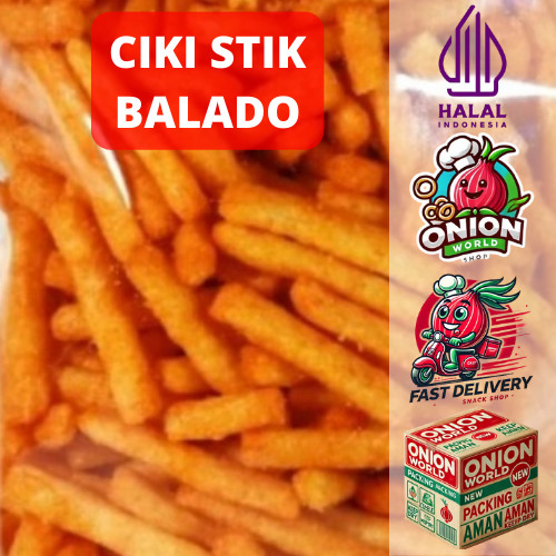 

UWD CIKI STIK BALADO 1kg Stik Balado Snack Stik Jagung Snack Stik Balado Sabena Snack Sabena