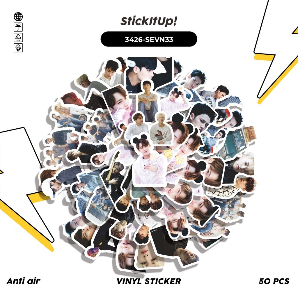 

COD✨ 50 Pcs Stiker KPOP MINGYU SERIES 03 idol group korea BIAS Lucu Anti Air Untuk Dekorasi Notebook Sepeda Skateboard Handphone DIY
