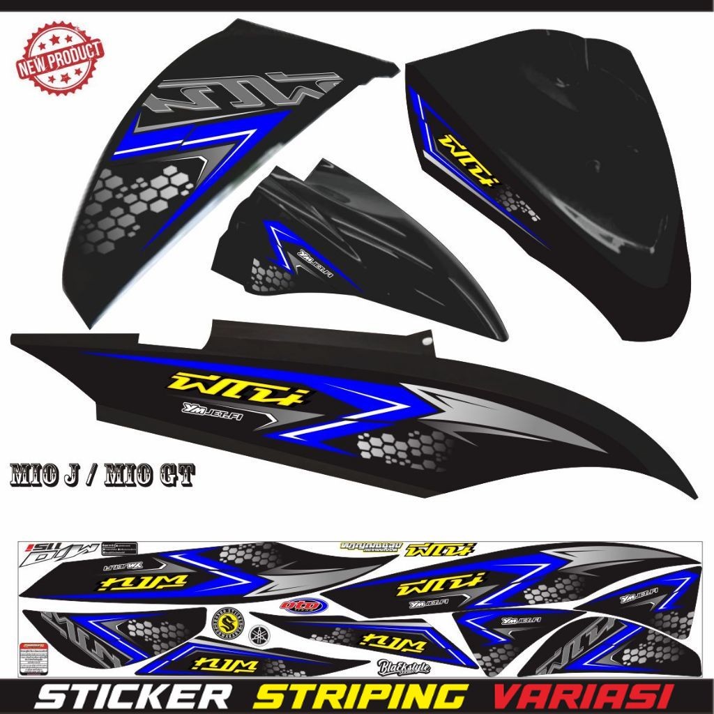 STIKER MOTOR STRIPING MIO GT STIKER MOTOR MIO J MOTIF KEREN STIKER