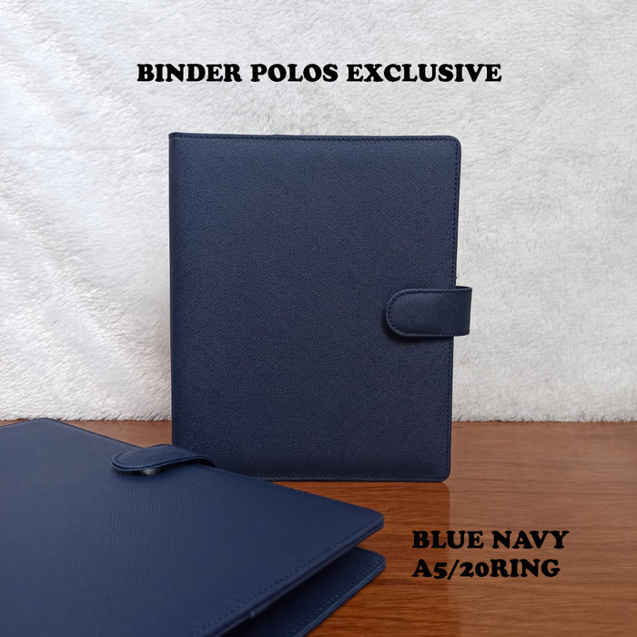 

⭐BISA COD⭐ BINDER POLOS EXCLUSIVE WARNA BLUE NAVY A5 DAN B5 A5