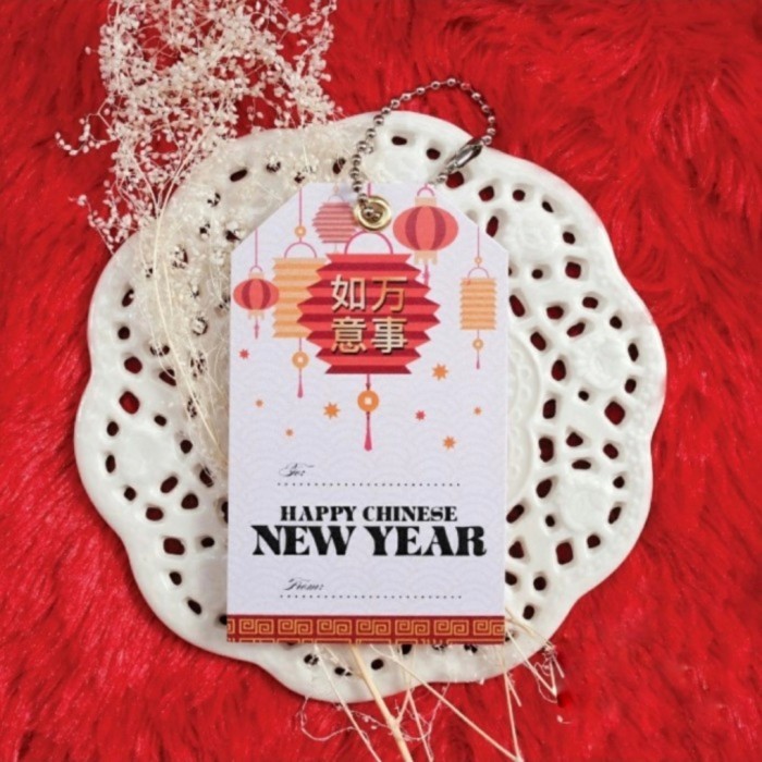

HANGTAG CHINESE NEW YEAR LAMPION SINCIA IMLEK CNY HAMPERS PARCEL KADO
