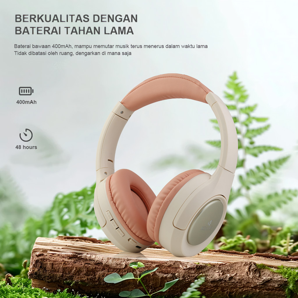 KISONLI Headset Bluetooth 5.3 A5 Headphone Wireless Gaming Sport Foldable