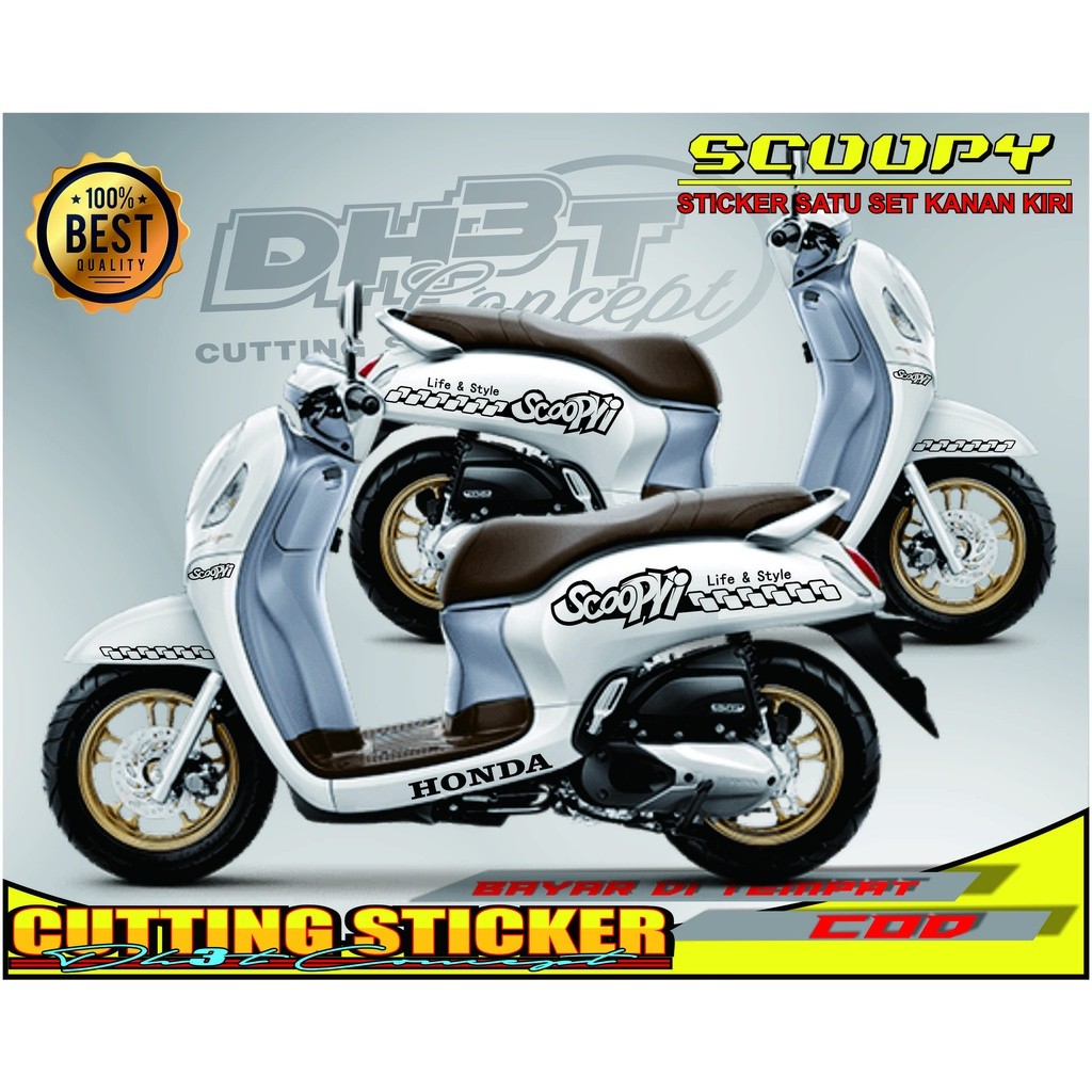 STICKER SCOOPY 2021 CUTTING STICKER STRIPING