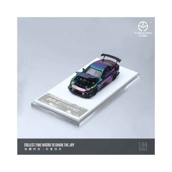 TIMEMICRO MAZDA RX 7 CHROME PURPLE DIECAST TIME MICRO